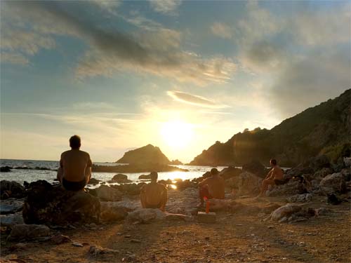 Cala Mar Morto al tramonto